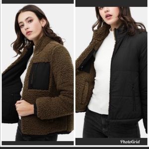 💕 Love Tree Reversible Sherpa Jacket- NEW!